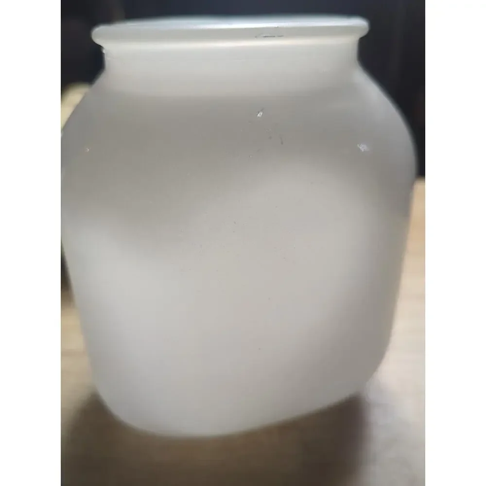 Vintage Art Deco Light Fixture Kitchen, Bath , Hallway Milk & Clear Glass Globe
